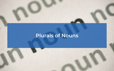 Plurals of Nouns